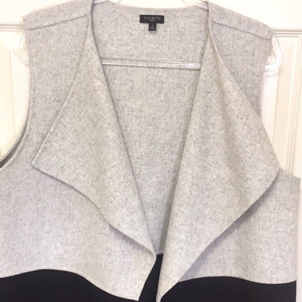 Talbots Colorblock Wool-Blend Vest - Picture 7 of 11
